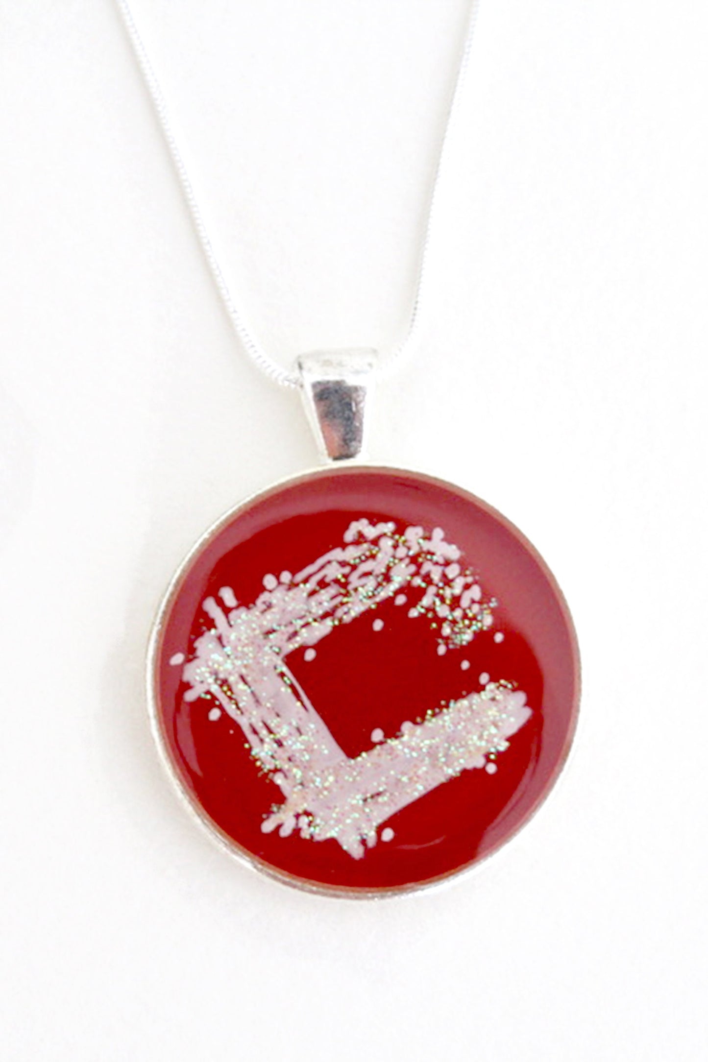 Streak Plate Necklace - Microbiology Lab Jewelry