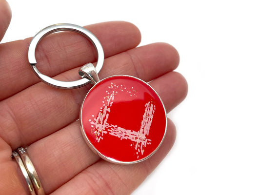 Streak Plate Keychain - Microbiology Lab Gift