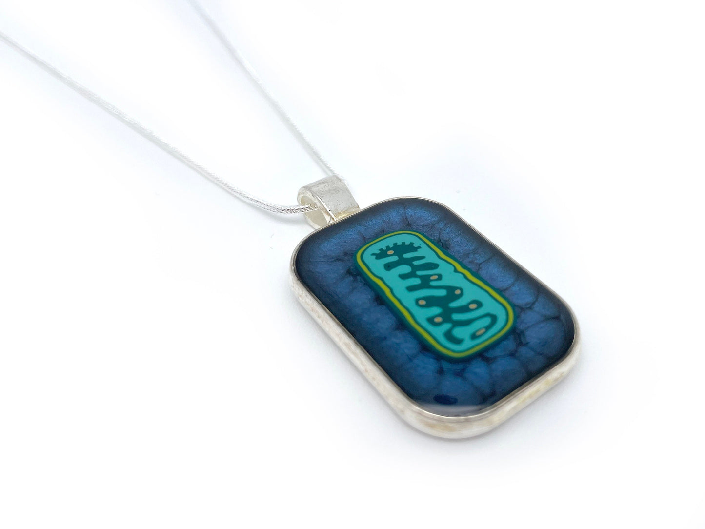 Mitochondria Necklace - Handmade Science Jewelry