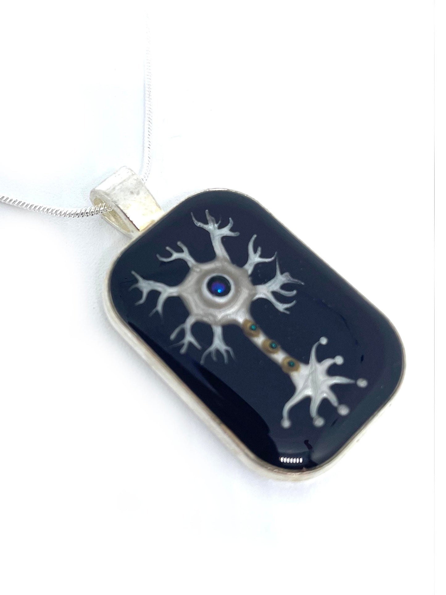 Mini Neuron Necklace - Neuroscience Jewelry