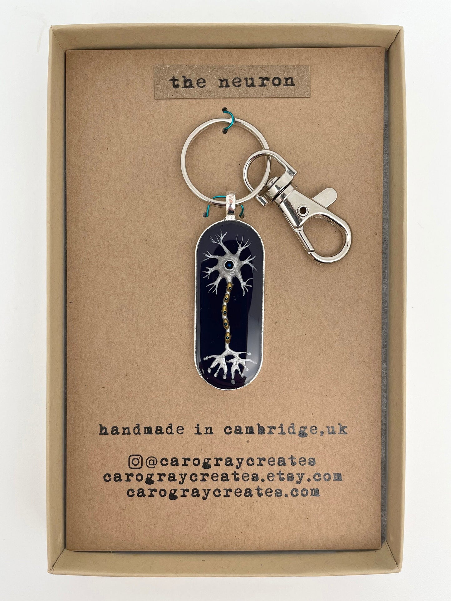 Neuron Keychain - Neuroscience Gift
