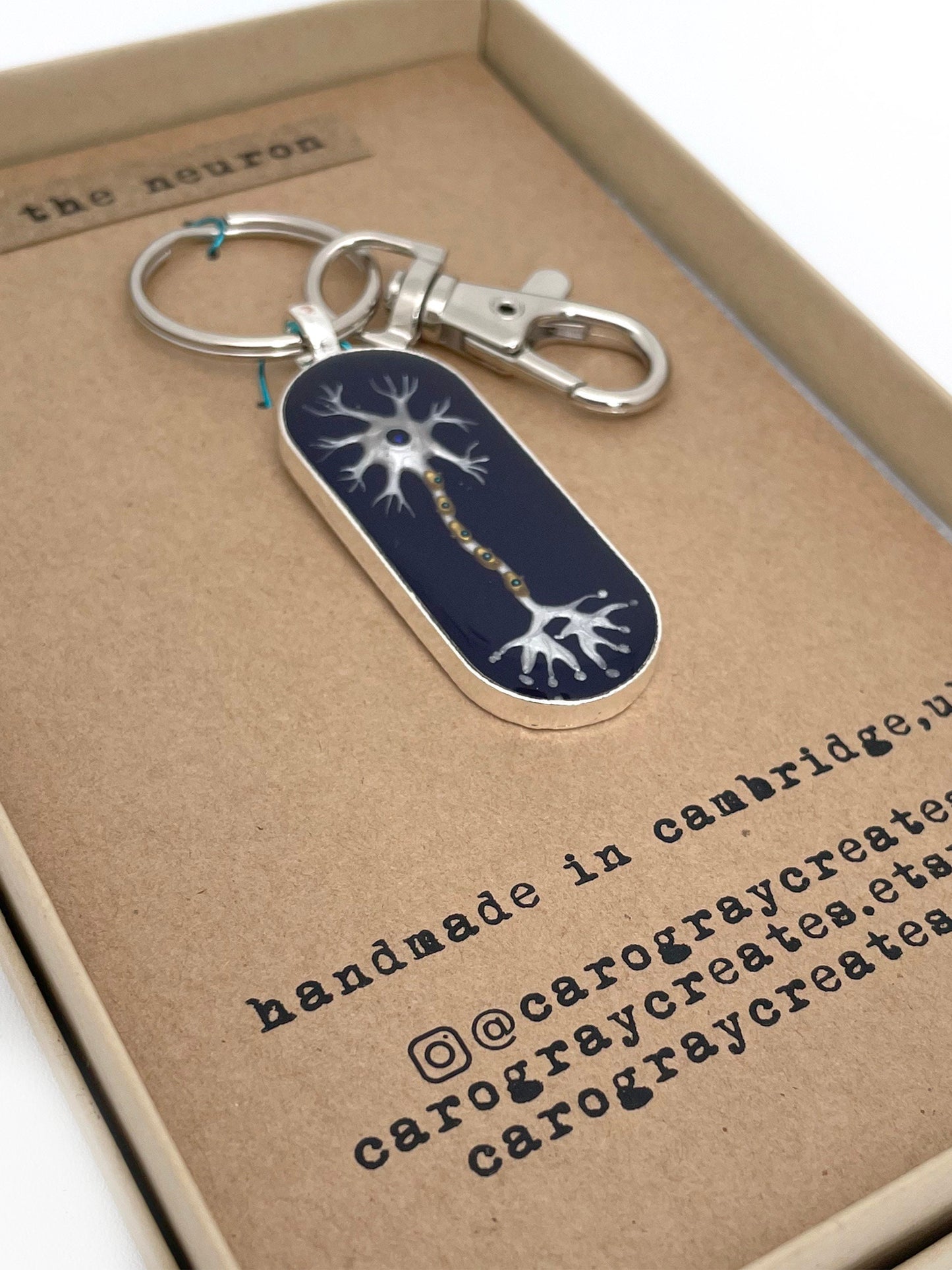 Neuron Keychain - Neuroscience Gift