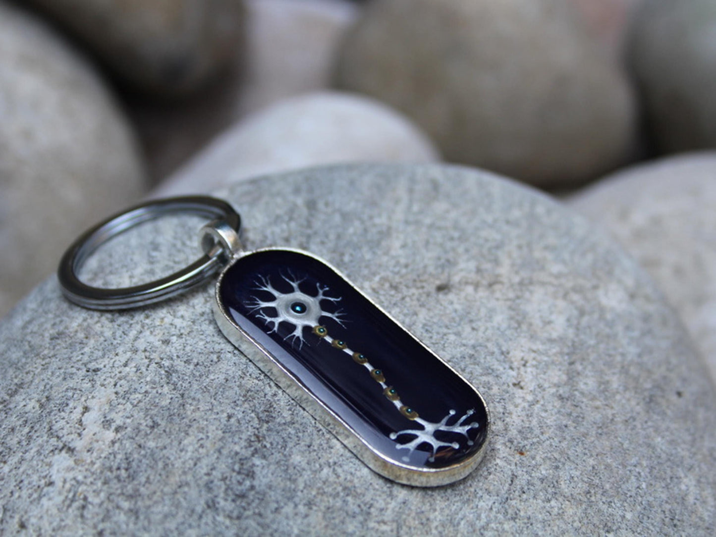 Neuron Keychain - Neuroscience Gift