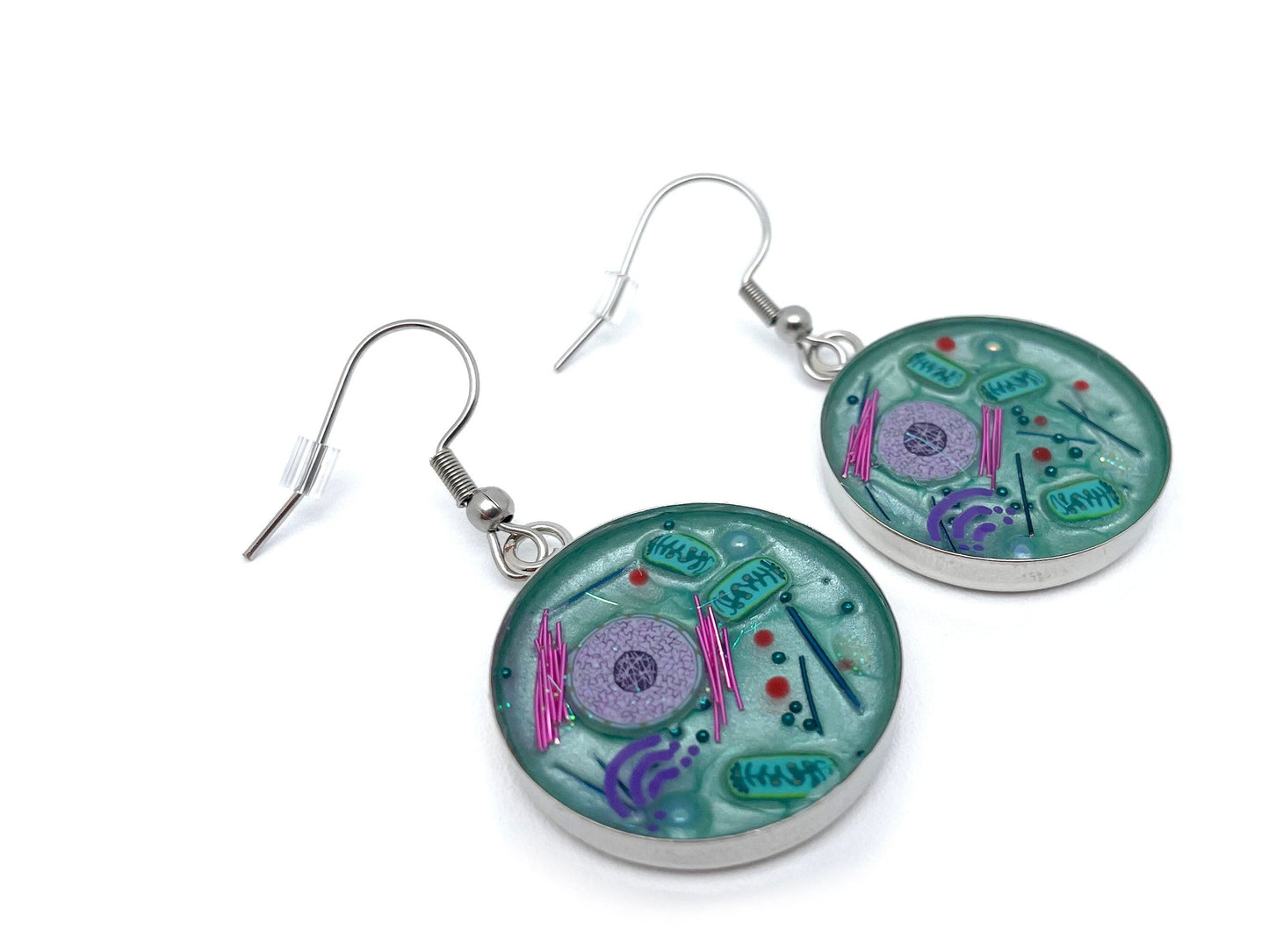 Animal Cell Earrings - Biology Science Jewelry