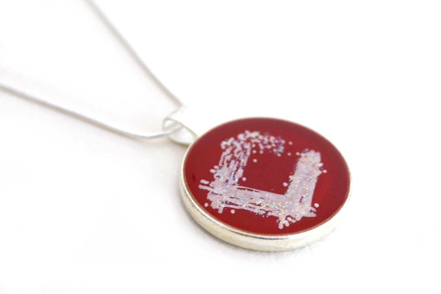 Streak Plate Necklace - Microbiology Lab Jewelry