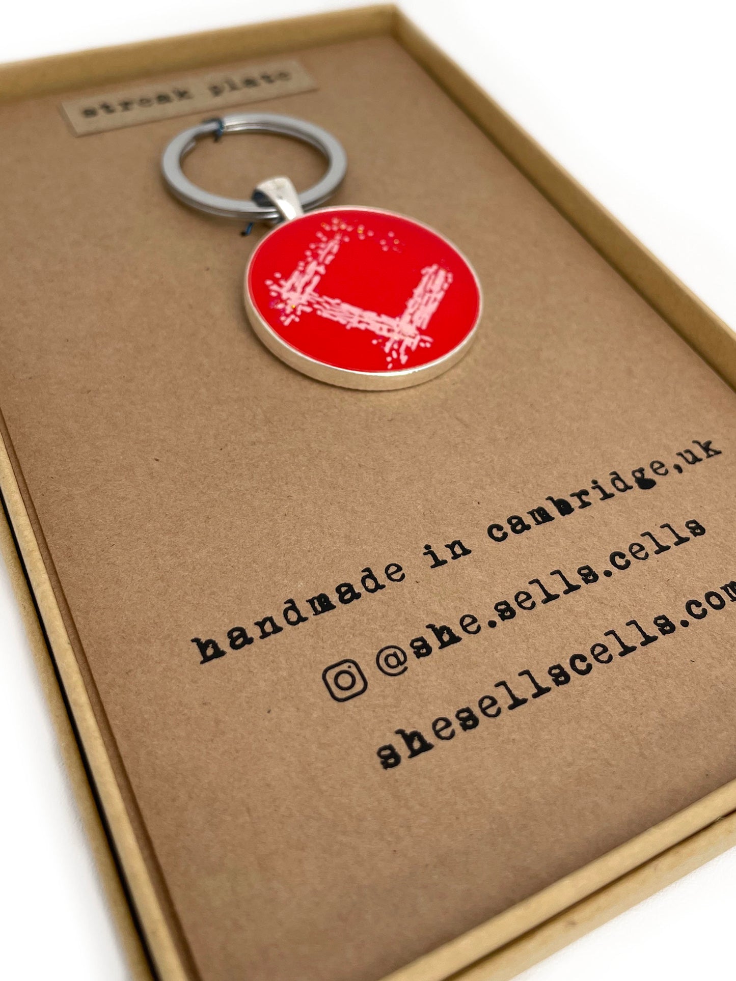 Streak Plate Keychain - Microbiology Lab Gift